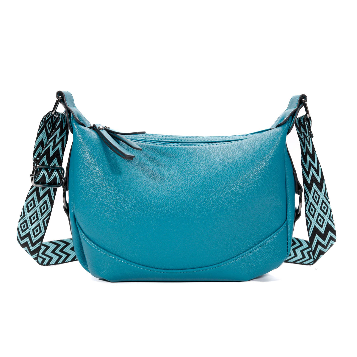Superbia Soft Double Zipper Shoulder Bag Hobo Bag-9149: Bronze