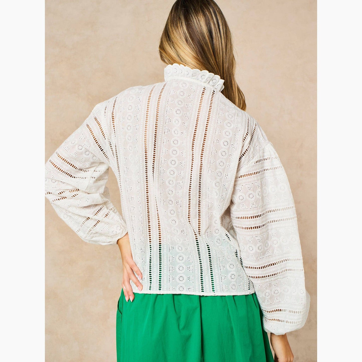 EMBROIDERED WHITE COTTON SHIRT