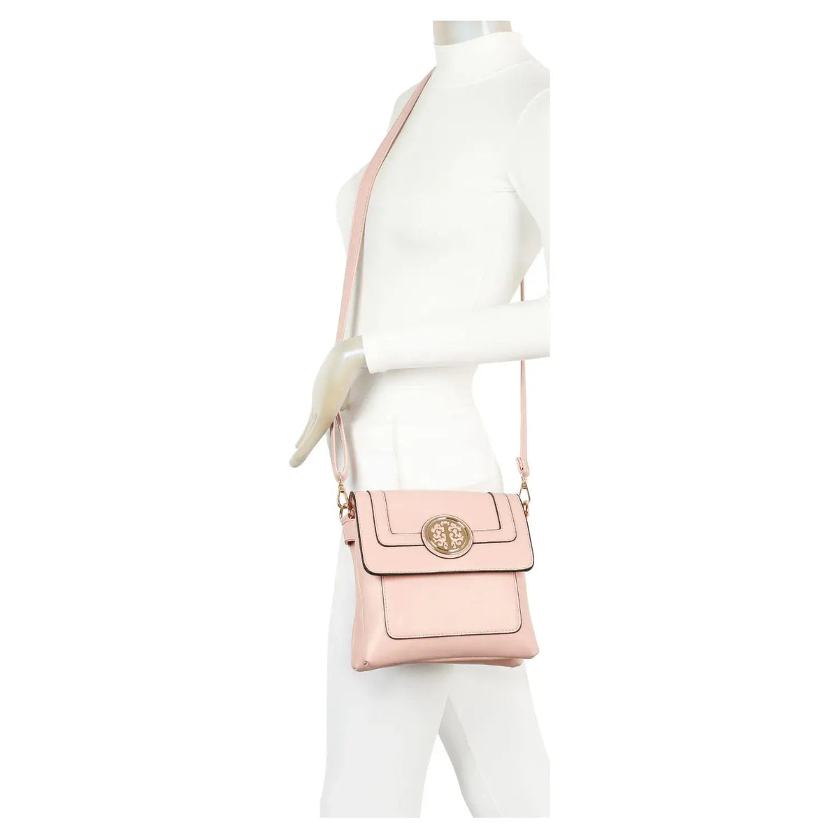Small 3 Compartment Cross Body Bag Shoulder Bag- S9127: Teal