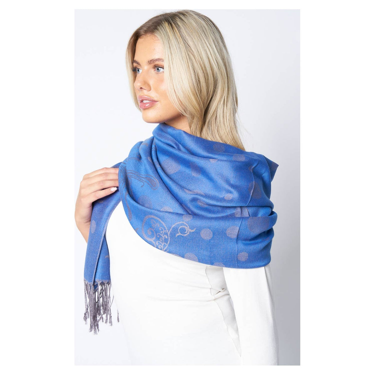 Super Soft Pashmina Scarf Shawl Wrap-C4806/C48-3: Turquoise