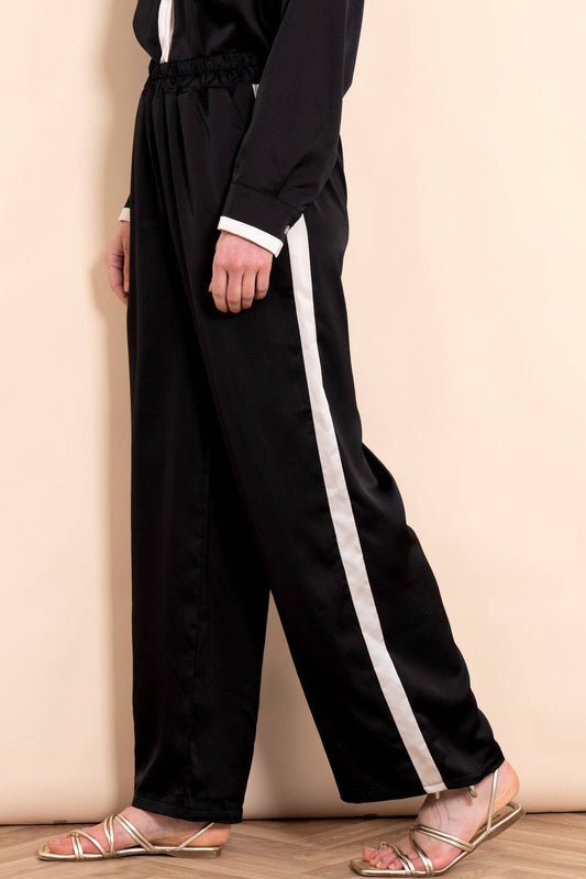 Black/Cream, Contrast Stripe