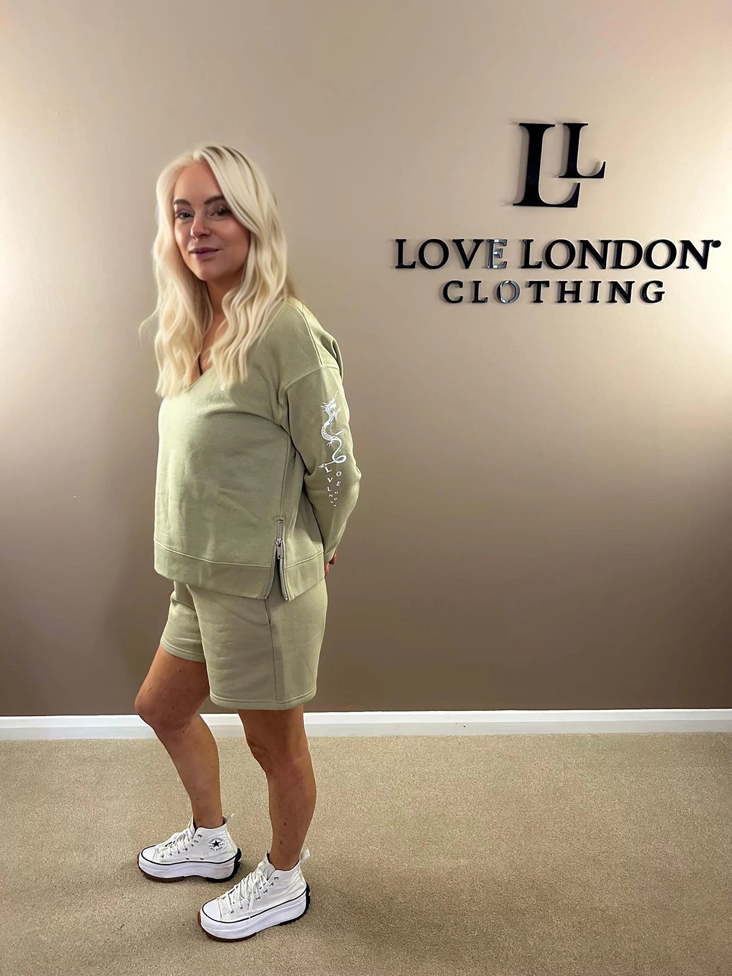 JOGGER SHORTS WITH LOVE LONDON